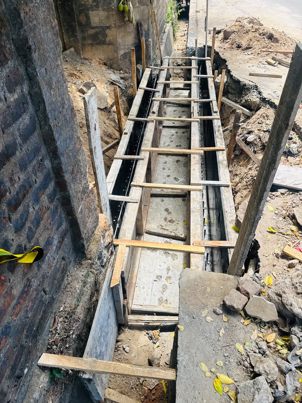 Culvert and drainage works — view 1